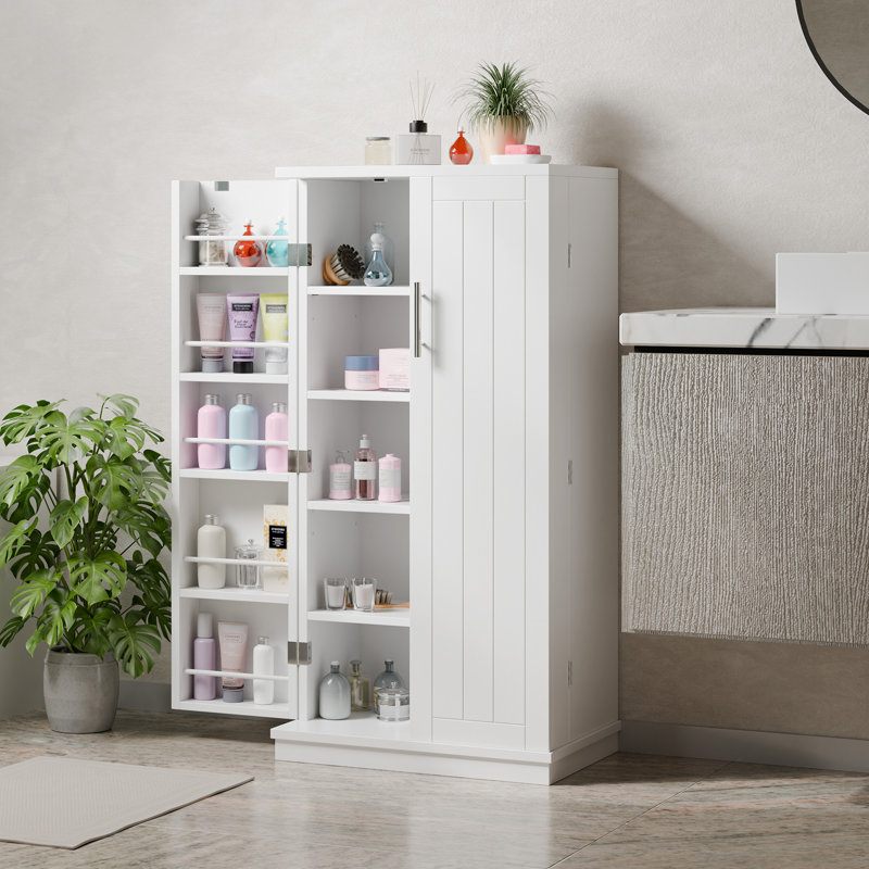 Brittlee 47.24'' Kitchen Pantry, White