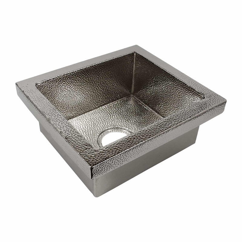 Manhattan 17" L x 15" W Bar Kitchen Sink, Polished Nickel