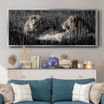 Mara Lions- Framed Canvas