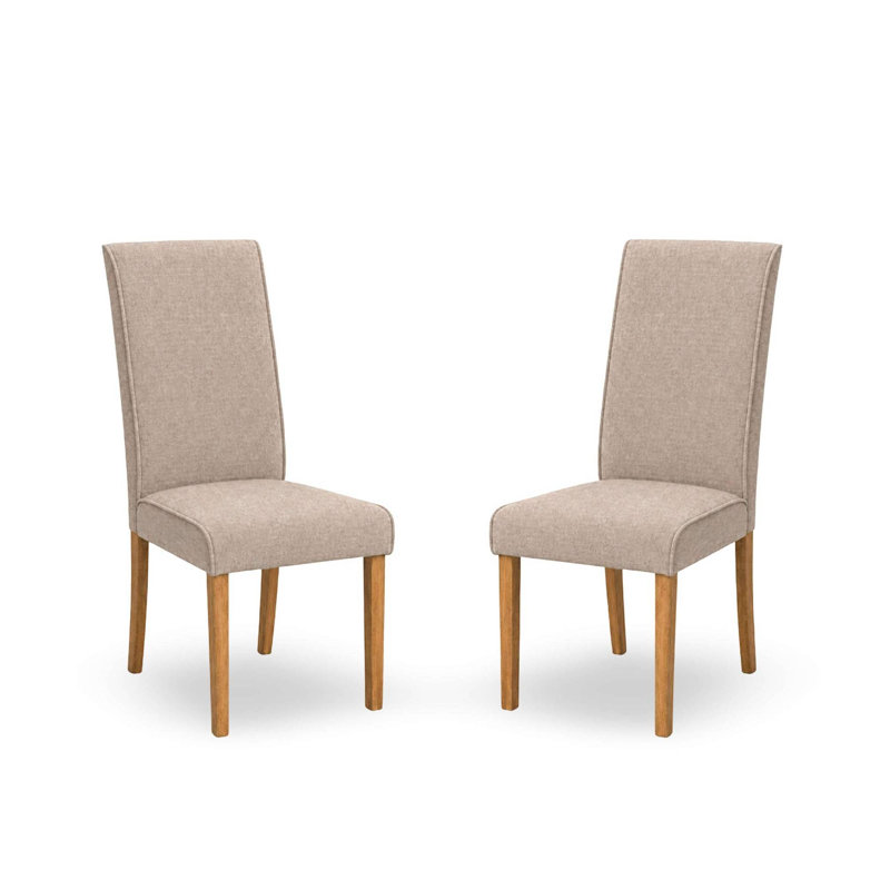 46cm H Polyester Upholstered Full Back Side Chair in Cream