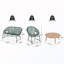 Ensemble de conversation de patio 4 pièces avec cadre et table en fer-1778715448