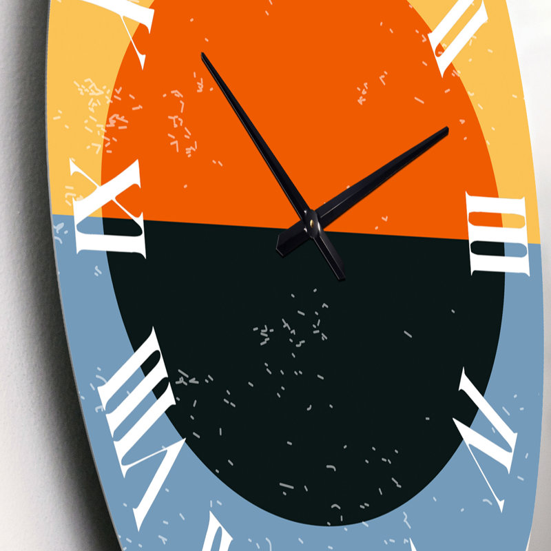 Minimal Compostions géométriques de formes élémentaires VII - horloge murale moderne, Petit