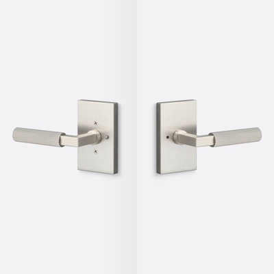 Levanto Privacy Rosette, Staight Knurled Grip