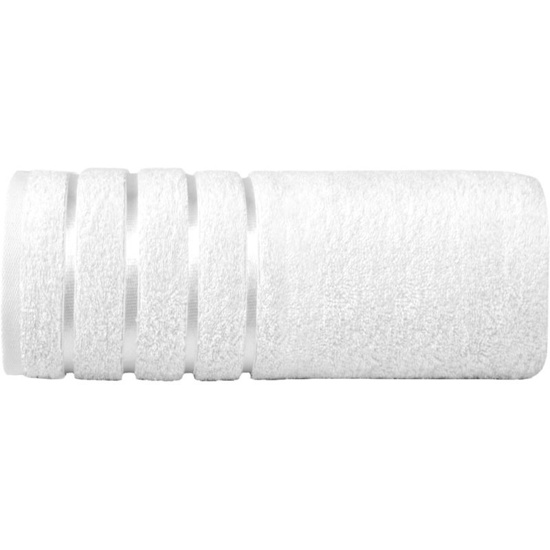 Elegant Comfort 100% Turkish Cotton 4 Lines Viscose Stripe Jumbo Bath Towel - Hotel Spa Quality Extra Large 35 X 70 Inch Bath Towel Soft