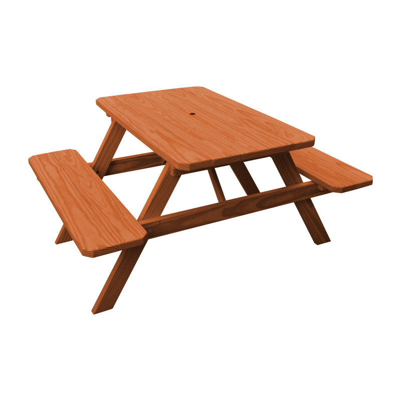 Ensemble repas d'extérieur rectangulaire Driscilla, 44 x 60 x 30, Cèdre