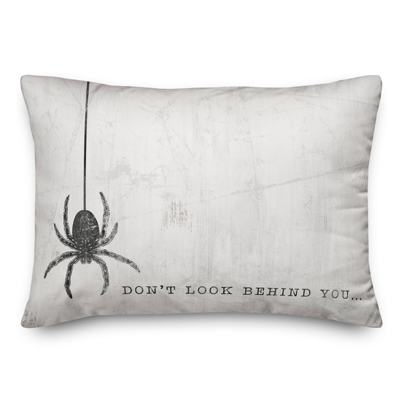  Look Behind You Spider Rectangular Pillow Cover & Insert