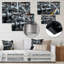 Décoration murale monochrome jaune et gris industriel - usine-514735545-514735536