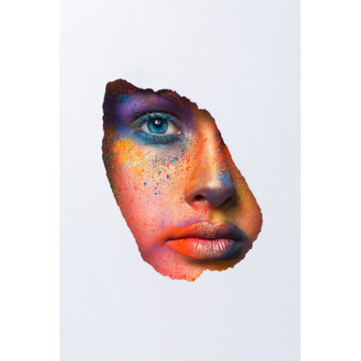 Face Of A Model by Prostock-Studio - Wrapped Canvas Print