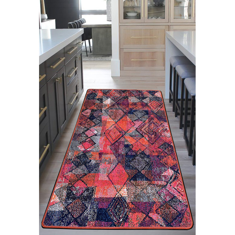 Machine Washable Area Rug, 100% Polyester, 4.6 x 6.2 Feet | Antibacterial, Non-Slip Underside, Pile Height: 0.4 Inches | Durable & Easy Care, Perfect for Living Room, Bedroom, and Dining Areas