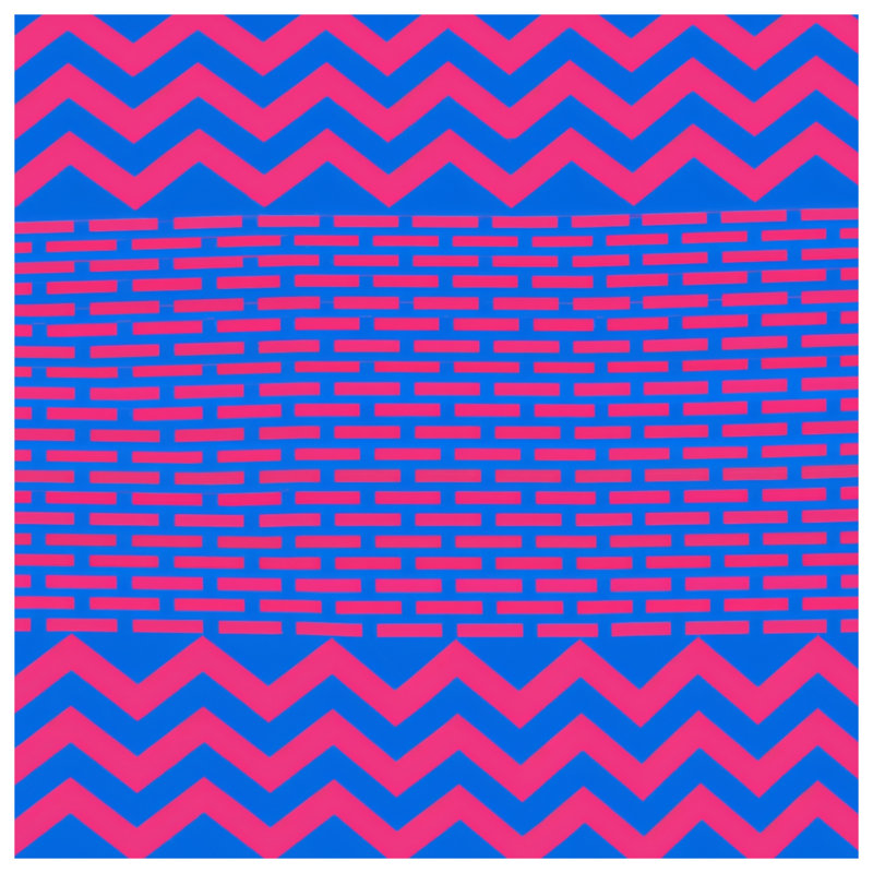 Rideaux de douche bleu zigzag très longs, L 70 po x H 93 po