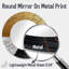 «Golden Wood Slide Roots Of Serenity I» - Art mural miroir sur arbre - imprimé sur métal-2091212500