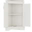 Grande armoire d'angle blanche avec portes pour le salon, la salle de bain, la cuisine et la salle à manger, rangement peu encombrant