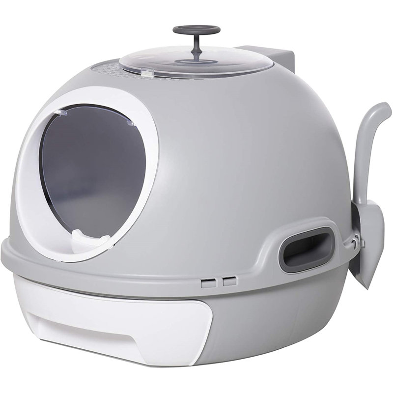 Plastic Enclosed Litter Box