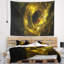 Tapisserie dorée galaxie lointaine sphérique Abstract-28503189