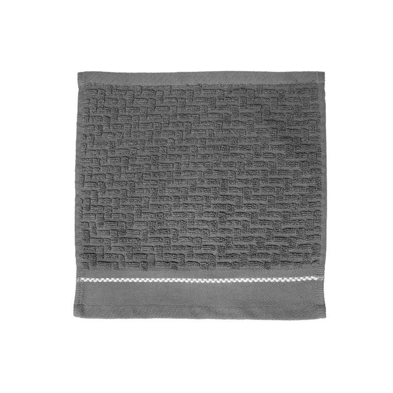 Gant de toilette Luxury, Gris clair