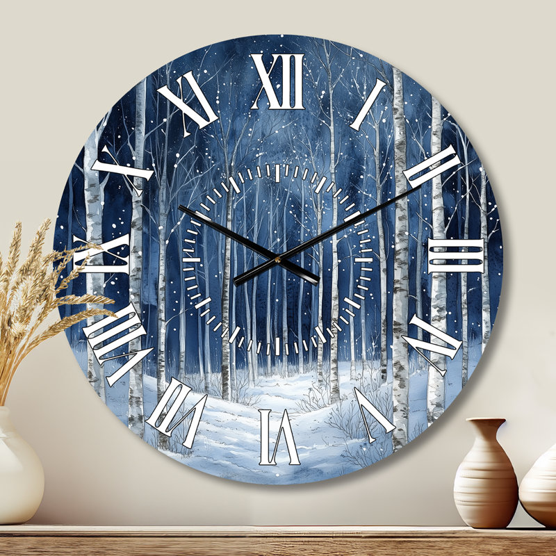 Horloge murale en métal Winter Winter, Petit