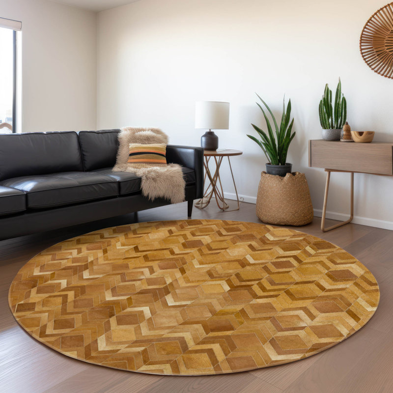  Tapis de qualité supérieure lavable à la machine Jaylia AMF100, Rond 8 pi