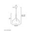 Luminaire suspendu simple à 3 lumières Ellcey-227918655