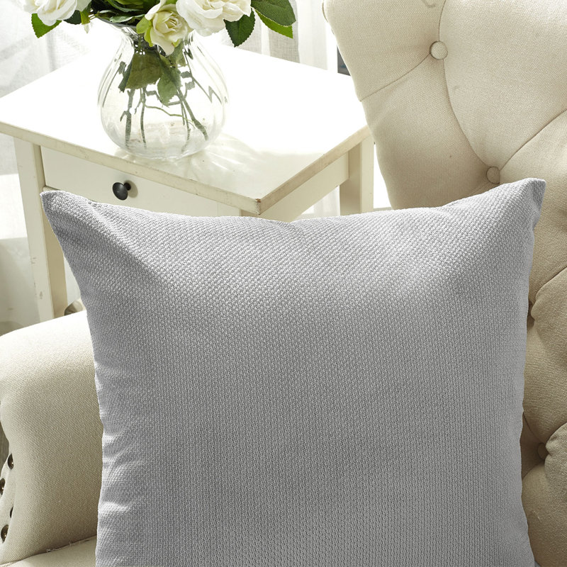 Housse de coussin Avilla, Argent, 20 po x 20 po