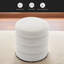 Soft Boucle Round Ottoman Footrest Stool-1249119163