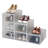 6 Pair Stackable Shoe Storage Box