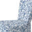 Chaise rembourrée Coastal - Fauteuil Blue Toile-1498930823
