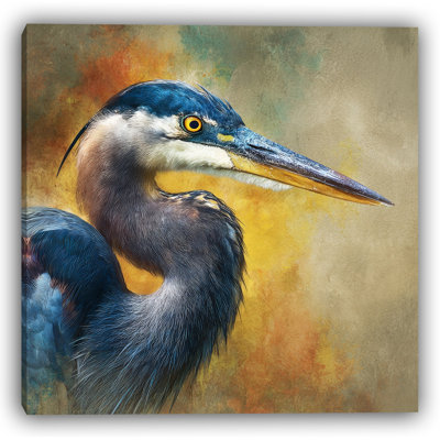 Marsh Heron - Art mural sur toile tendue