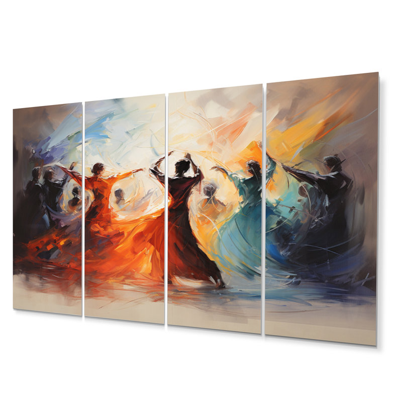 Soulful Dancing I - ensemble d'art mural en métal Dance