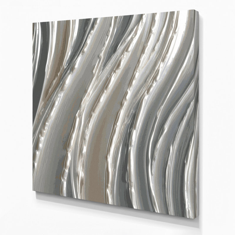 Art mural sur toile DiagonalStripes, H 12 po x l 12 po