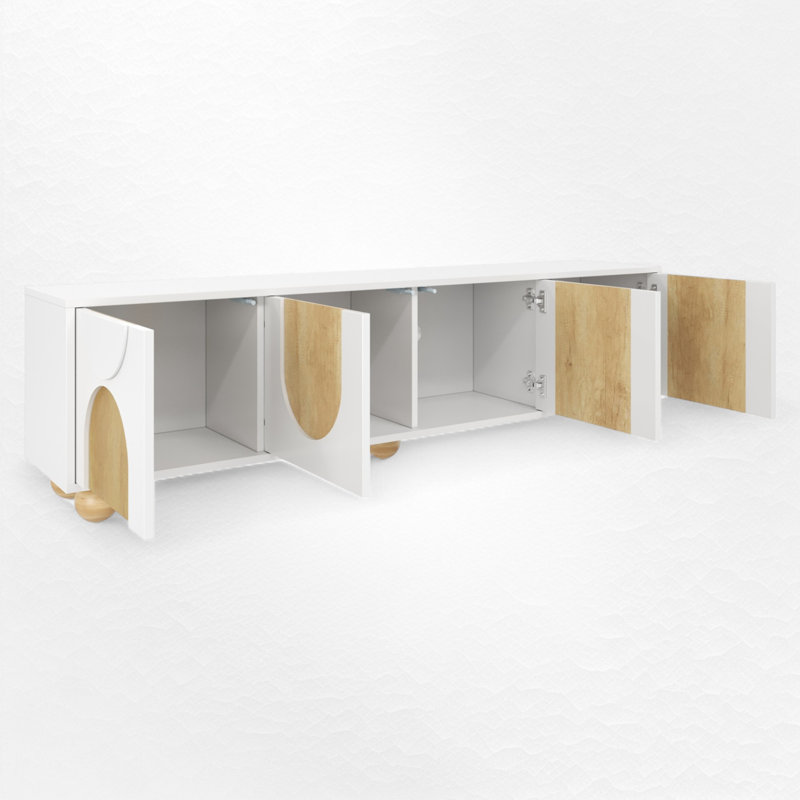 TV Stand For Tvs Up To 75", White