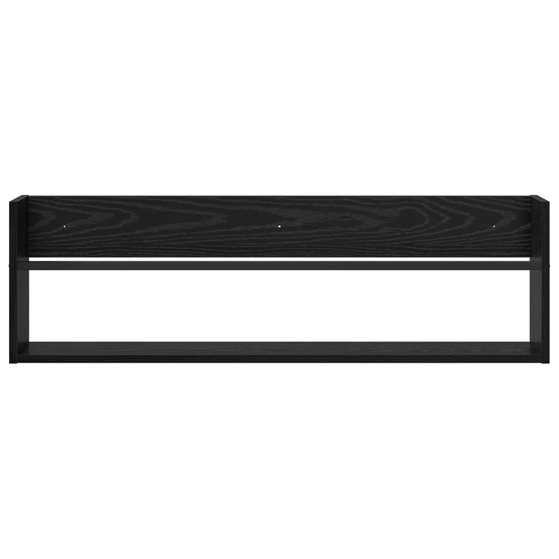 Wood Magazine Rack, Black