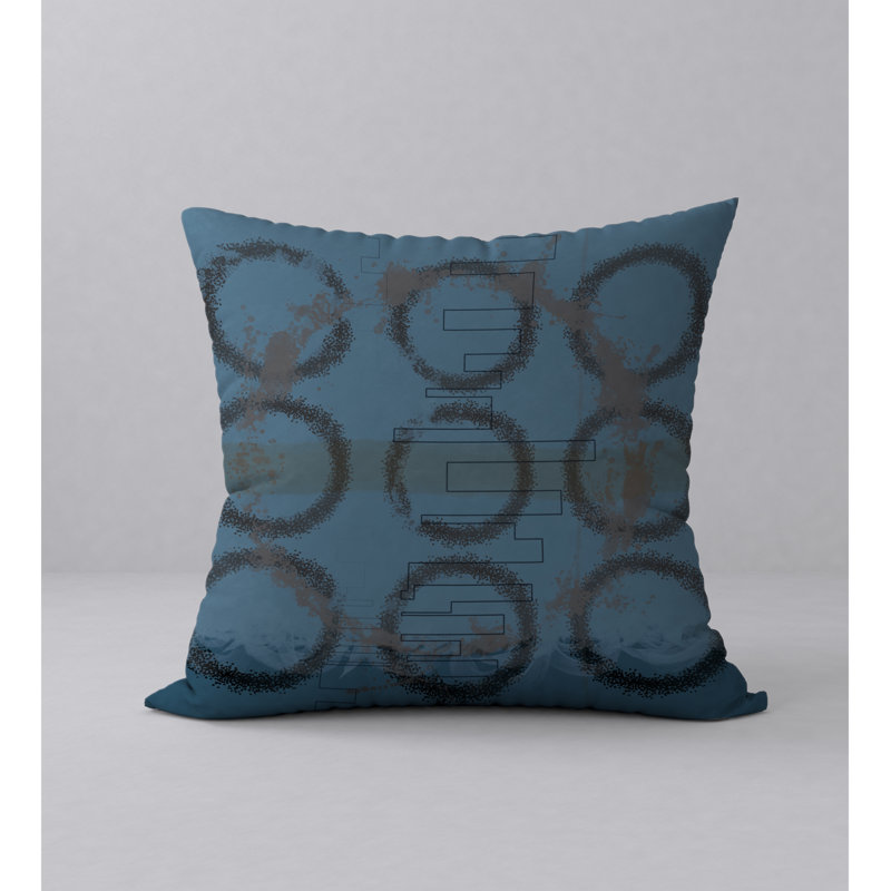 Geometric Reversible Throw Pillow, 24" x 24"