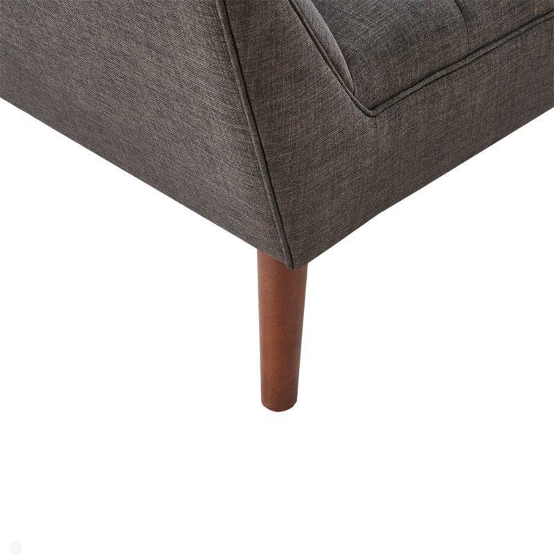 Reuland Upholstered Armchair, Charcoal Polyester