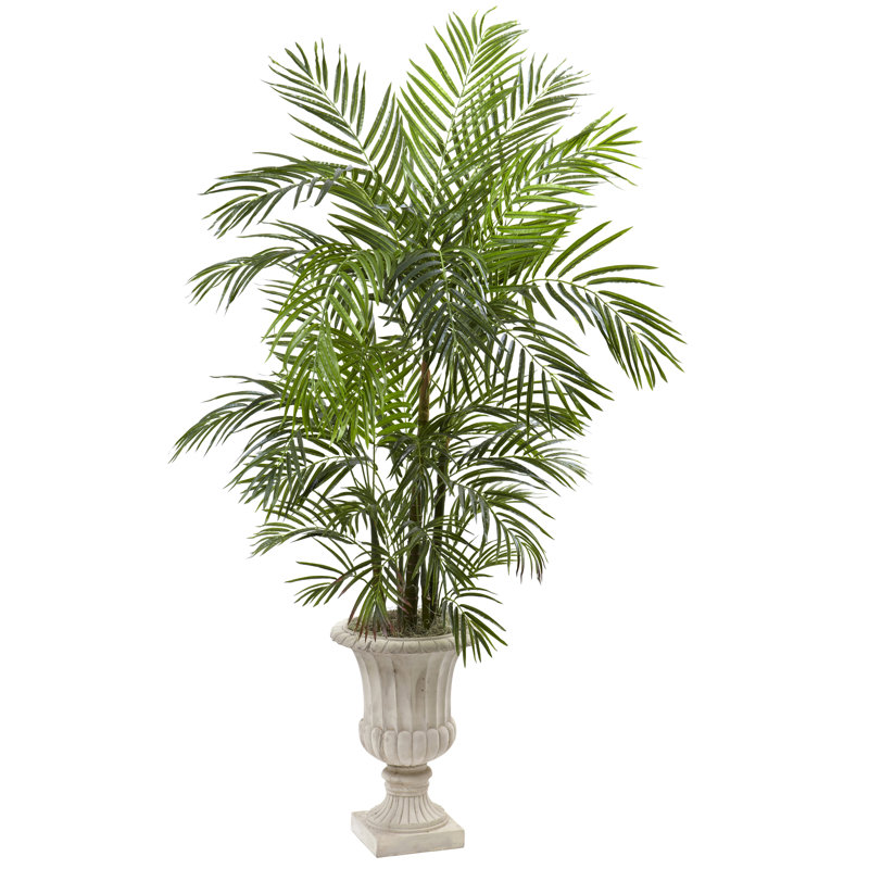 6 pi Palmier artificiel Areca résistant aux rayons UV (intérieur / extérieur)