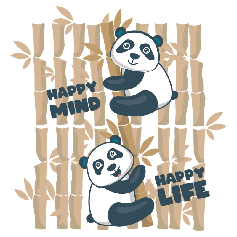 Animals Wall Decal, Brown