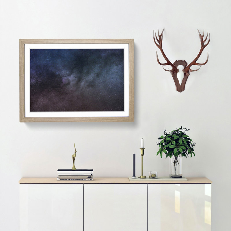 Universe in Abstract Vol.44 in Abstract - Picture Frame Graphic Art Print, Oak Framed, 62cm H x 87cm W x 2cm D