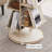Cream White Modern Iron Rotating Bookshelf-441403302