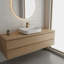 Lavabo blanc rectangulaire en céramique, finition simple, belle et pratique.