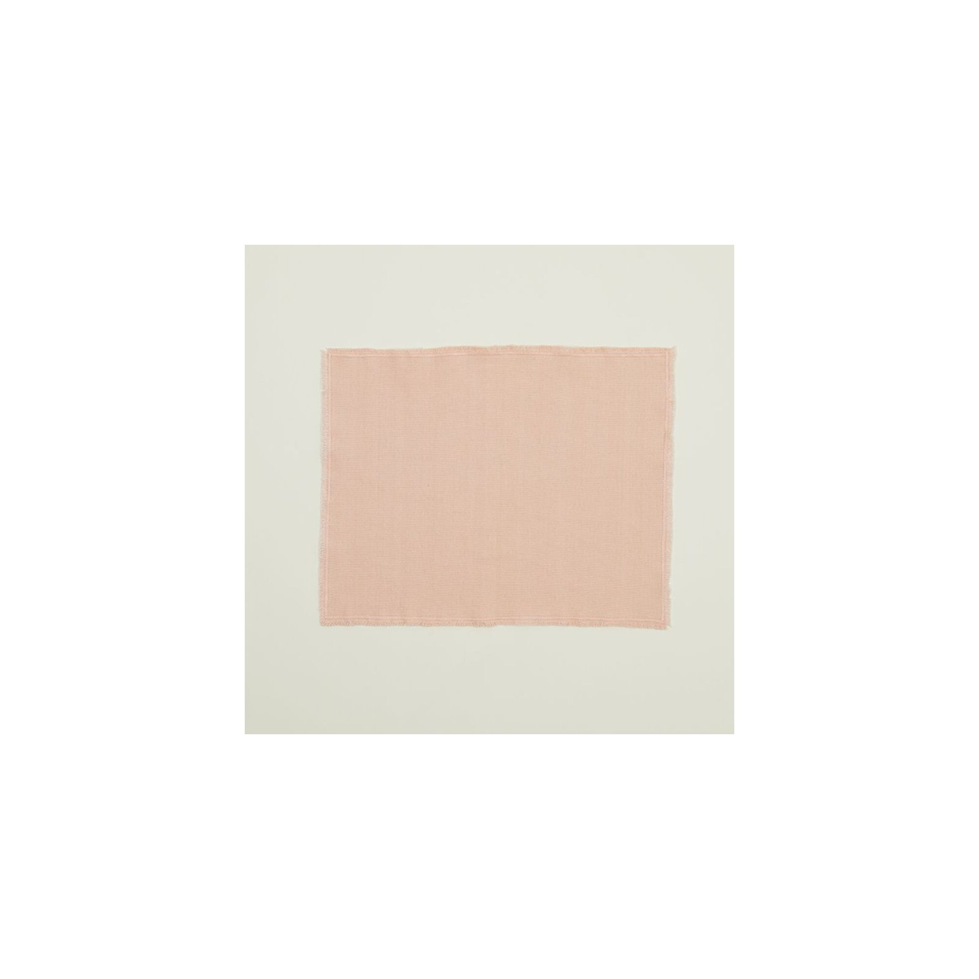 Essential Cotton Placemat - Set Of 4, Blush