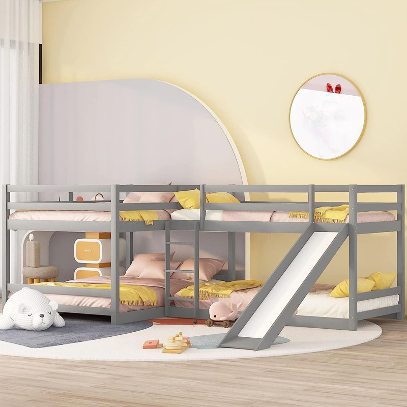 Lit mezzanine double Getrudes par Harriet Bee, gris