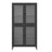 Classic Metal Storage Cabinet Display Cabinet With 4 Glass Doors 4 Shelves Cabinet  Bookcase Side Cabinet For Home Office Living Room Kitchen Hallway, Waffle Grids Tempered Glass