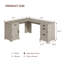 Bureau en L 67 po Farmhouse-2120368734