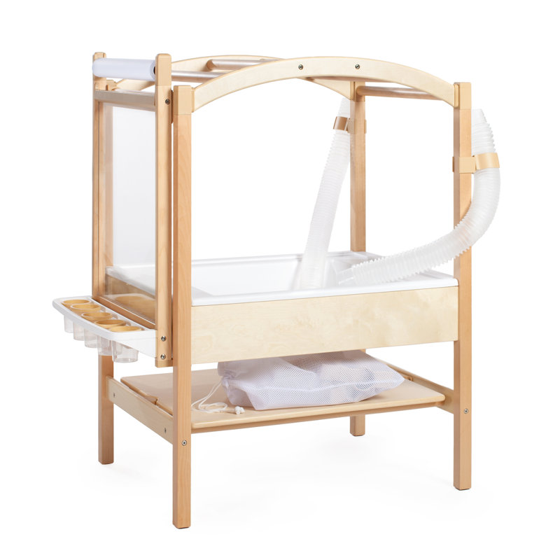 Table sensorielle avec tubes, pinces et chevalet