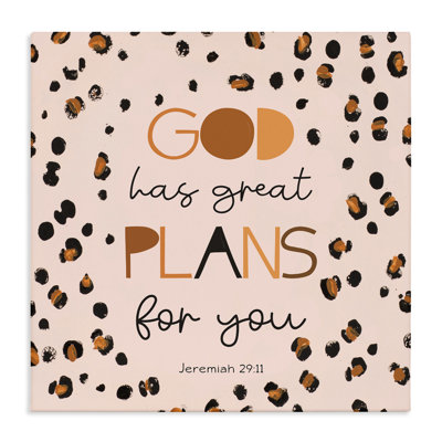 God Has Plans For You Canvas, design by Patricia Pinto
