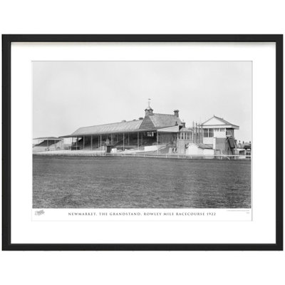 Newmarket, The Grandstand, Rowley Mile Racecourse 1922 by Francis Frith - Single Picture Frame Print
