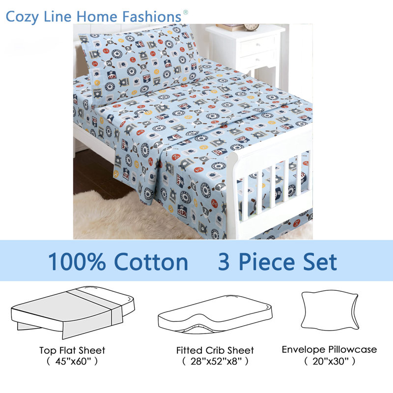 Ensemble de draps 3 pièces pour tout-petits