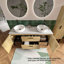Meuble-lavabo double 60 po avec plateau en pierre reconstituée et vasques en céramique-2121986677