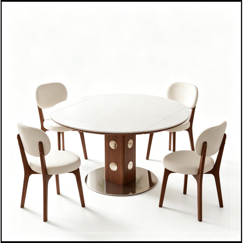 Ensemble Morristown 5 pièces avec 4 chaises rembourrées