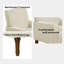 Chaises d'appoint confortables, chaise beige moderne en velours côtelé pour la maison