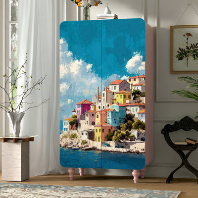 Household minimalist creative art wardrobe